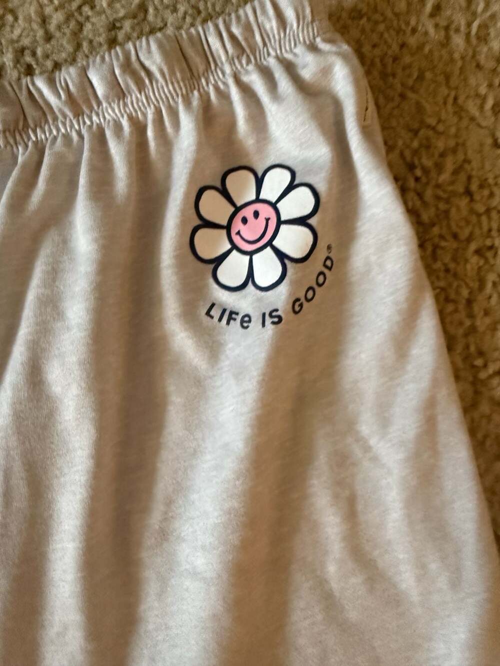 Life is Good Sleep Lounge Shorts Size L Set of 2 - Picture 6 of 13
